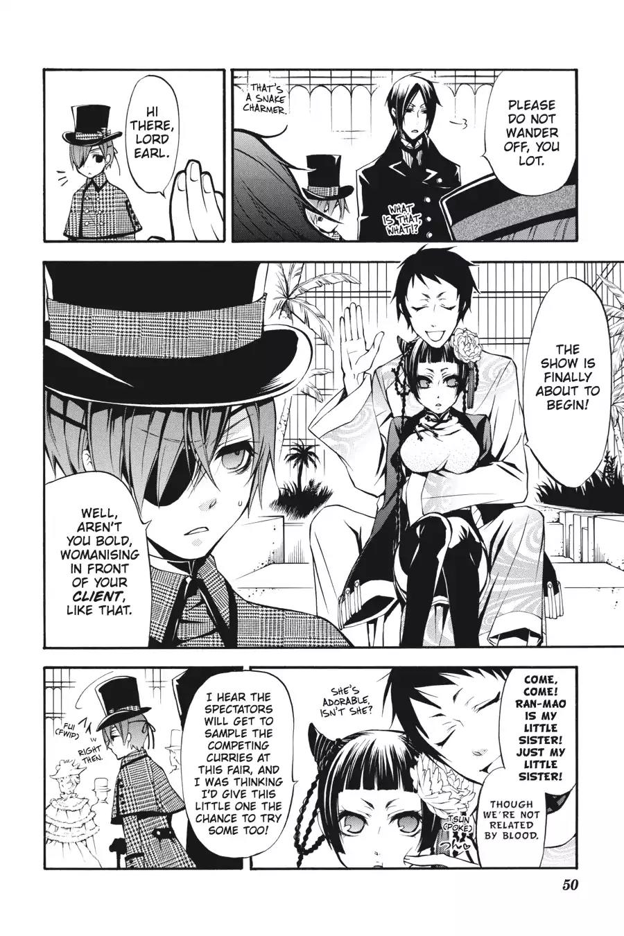 Kuroshitsuji Chapter 21 page 6 - Chapter 21: In the afternoon: The Butler, Competitive