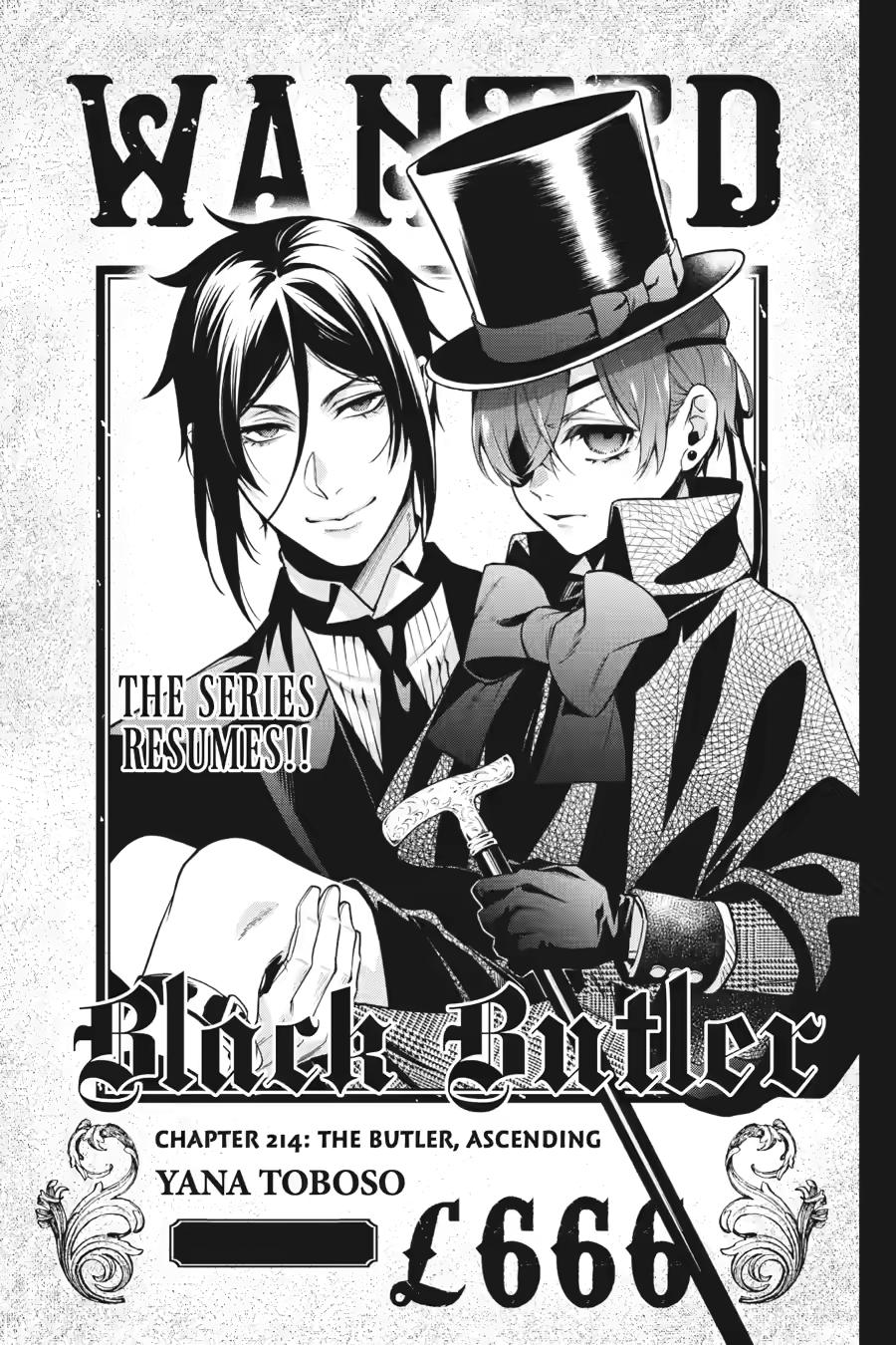 Kuroshitsuji Chapter 214 page 1 - Chapter 214