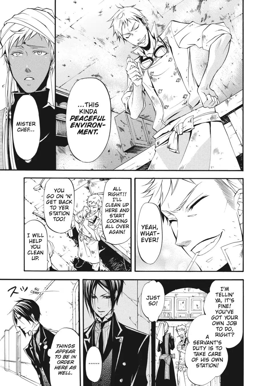 Kuroshitsuji Chapter 23 page 13 - Chapter 23: At midnight: The Butler, Agitated