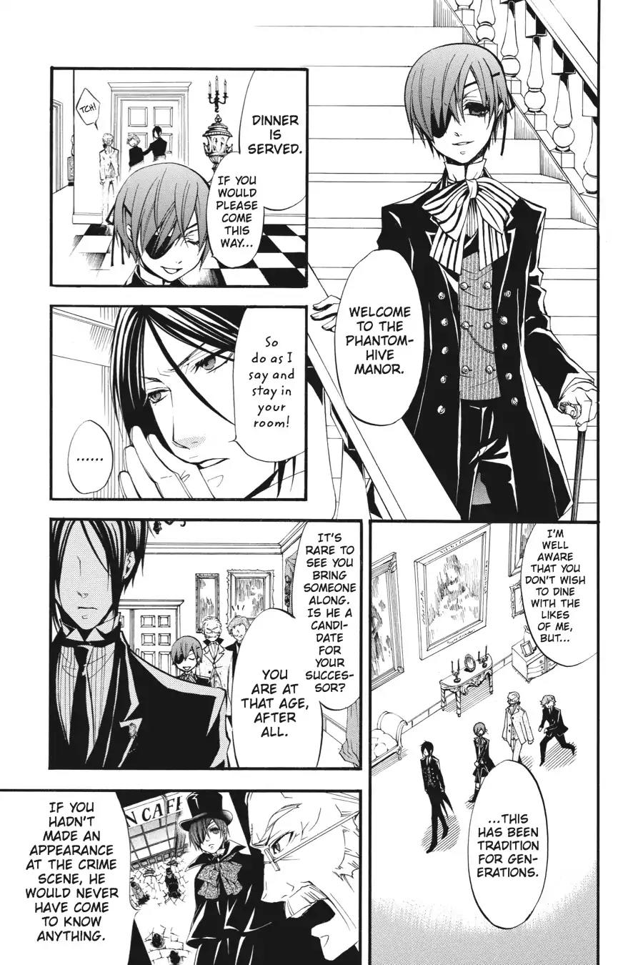 Kuroshitsuji Chapter 23 page 21 - Chapter 23: At midnight: The Butler, Agitated