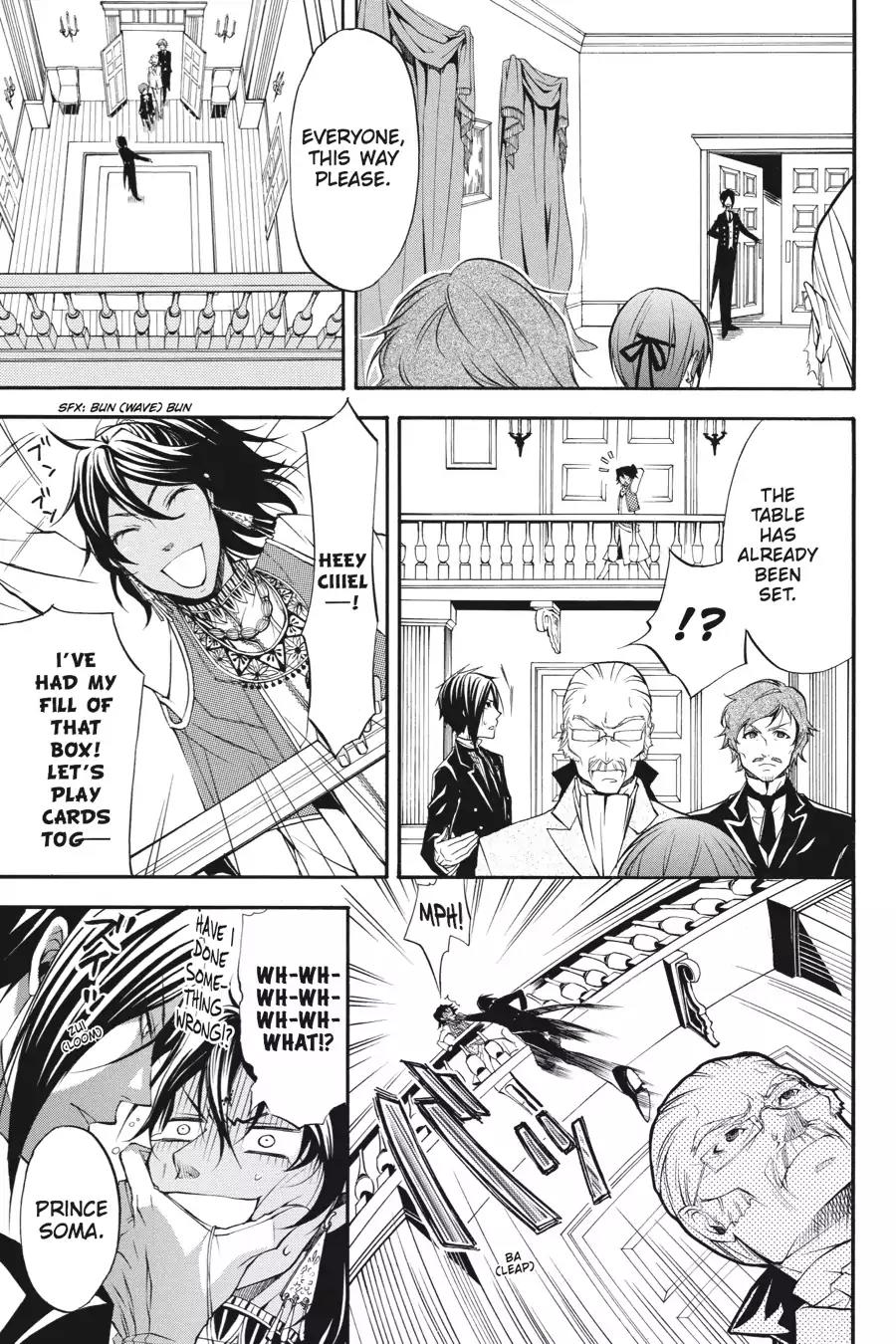 Kuroshitsuji Chapter 23 page 25 - Chapter 23: At midnight: The Butler, Agitated