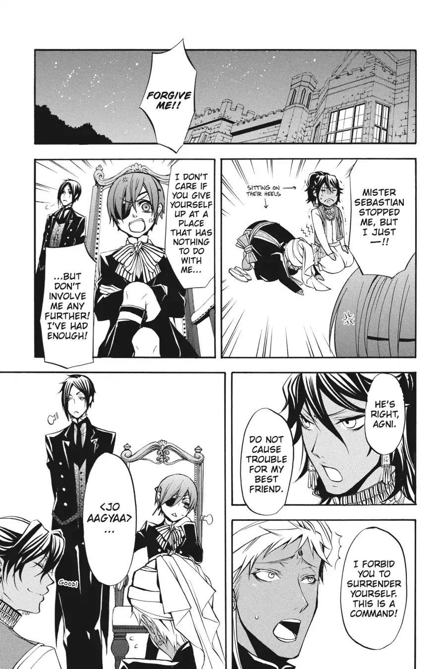 Kuroshitsuji Chapter 23 page 37 - Chapter 23: At midnight: The Butler, Agitated