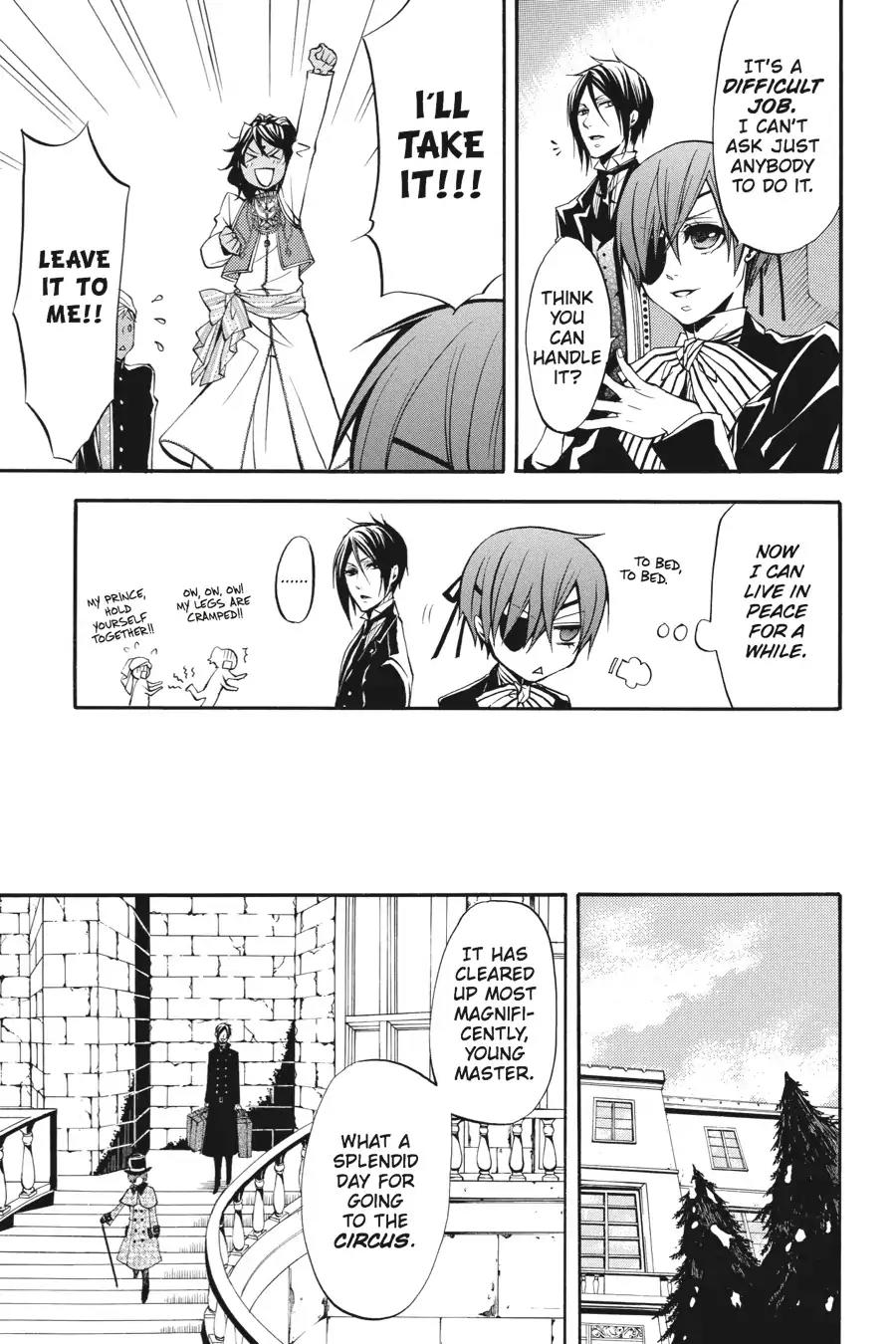 Kuroshitsuji Chapter 23 page 39 - Chapter 23: At midnight: The Butler, Agitated