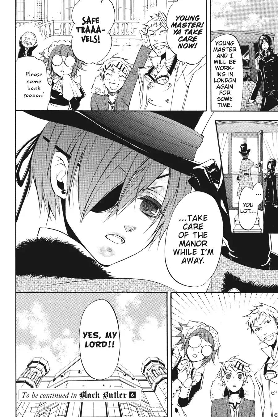 Kuroshitsuji Chapter 23 page 40 - Chapter 23: At midnight: The Butler, Agitated