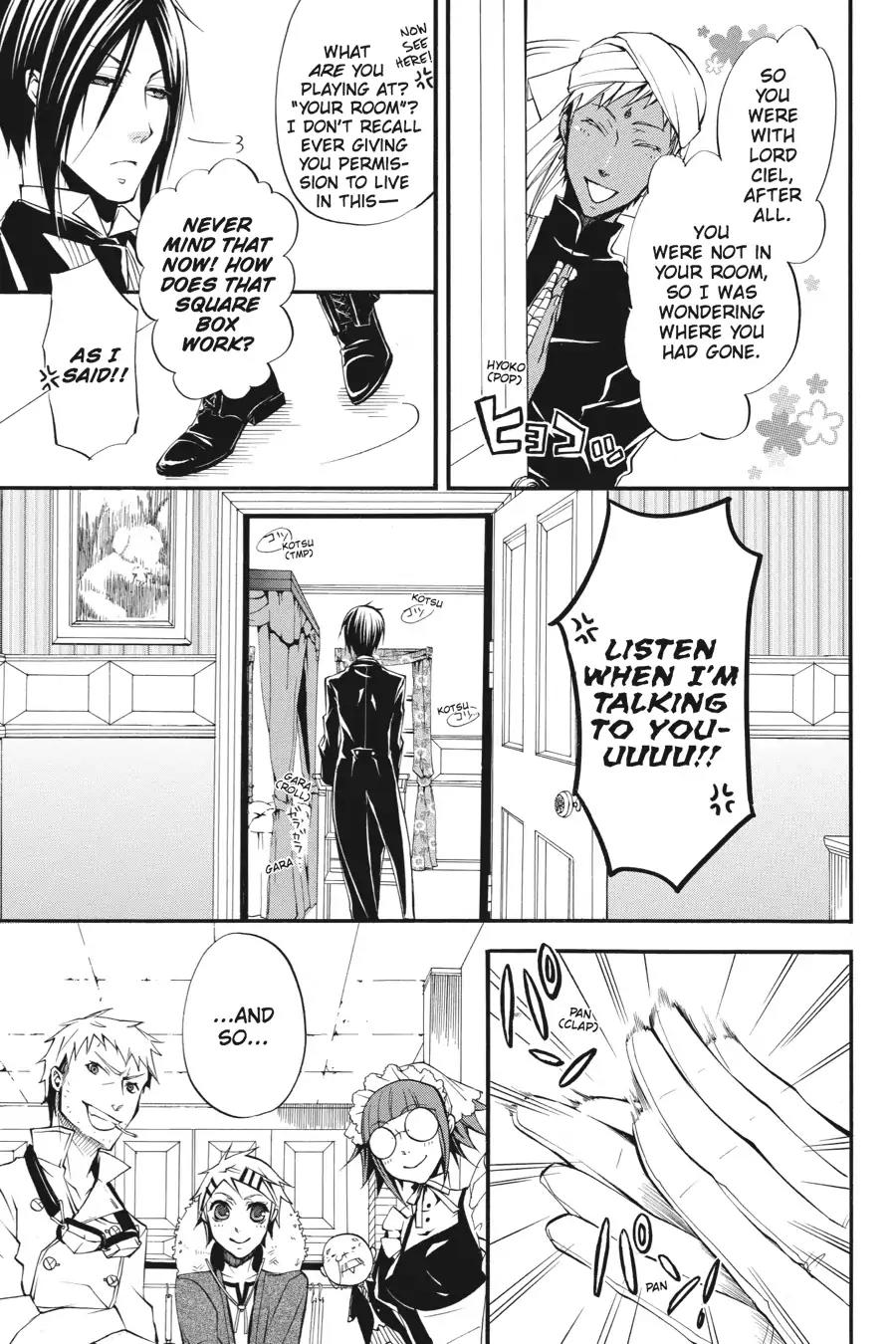 Kuroshitsuji Chapter 23 page 5 - Chapter 23: At midnight: The Butler, Agitated
