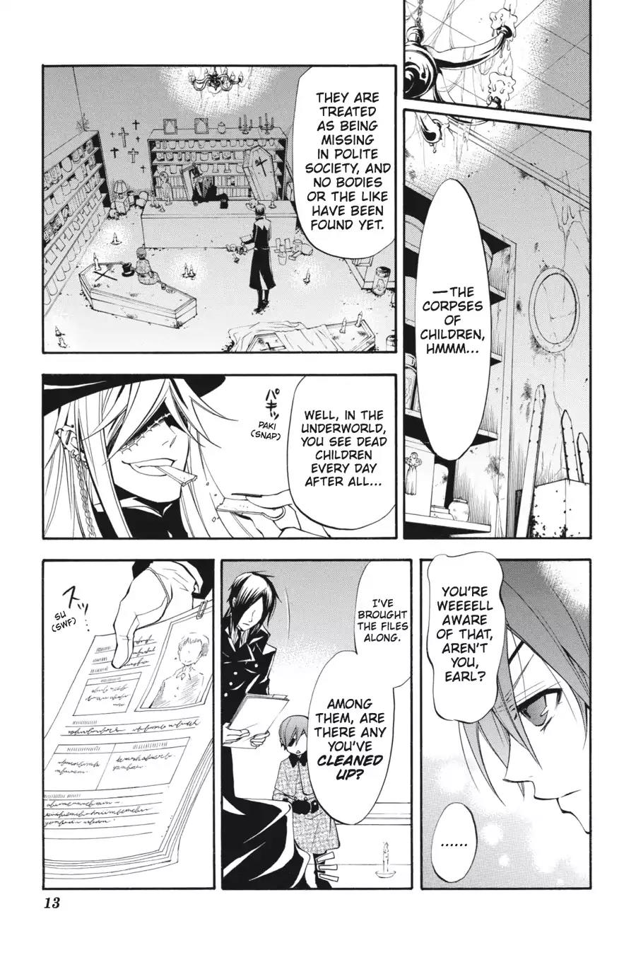 Kuroshitsuji Chapter 24 page 14 - Chapter 24: In the morning: The Butler, Onstage