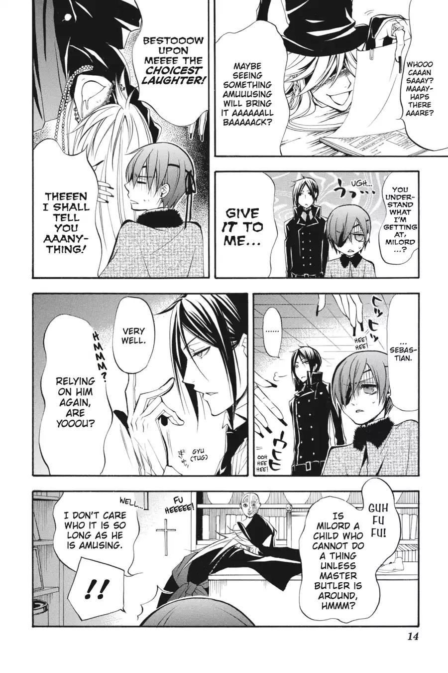 Kuroshitsuji Chapter 24 page 15 - Chapter 24: In the morning: The Butler, Onstage