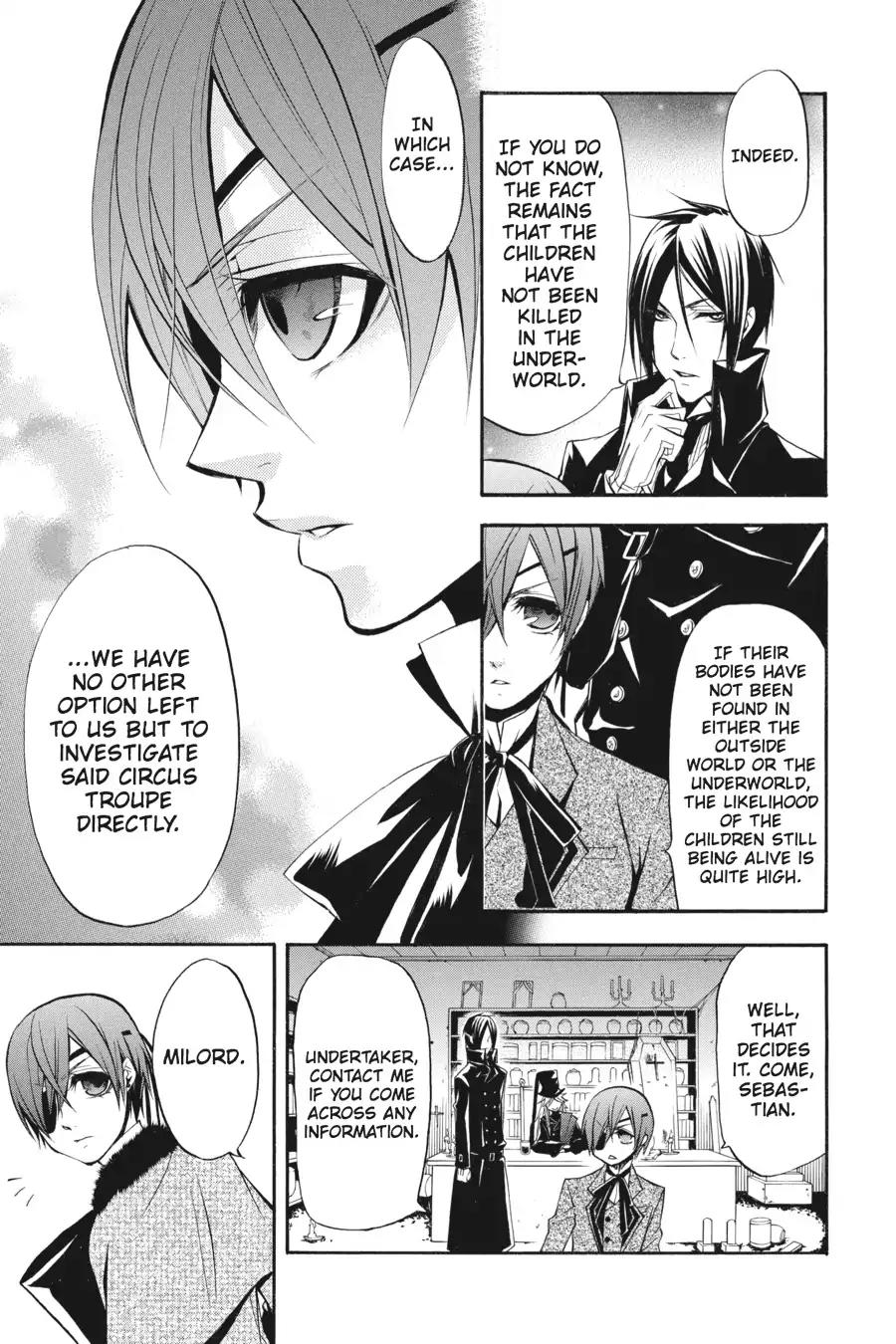 Kuroshitsuji Chapter 24 page 20 - Chapter 24: In the morning: The Butler, Onstage