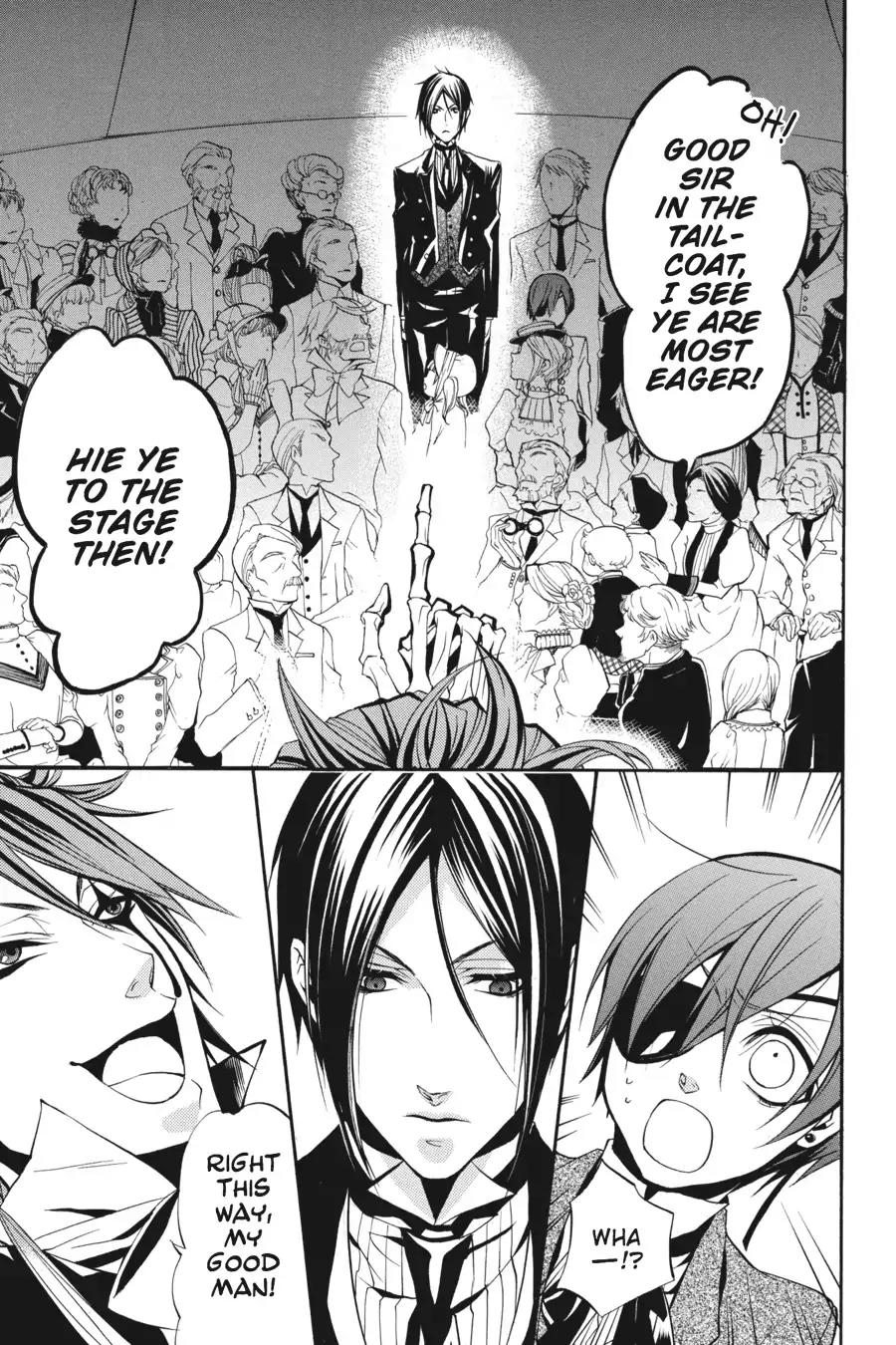 Kuroshitsuji Chapter 24 page 28 - Chapter 24: In the morning: The Butler, Onstage
