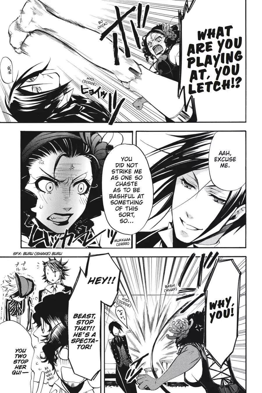 Kuroshitsuji Chapter 25 page 13 - Chapter 25: In the afternoon: The Butler, Treated