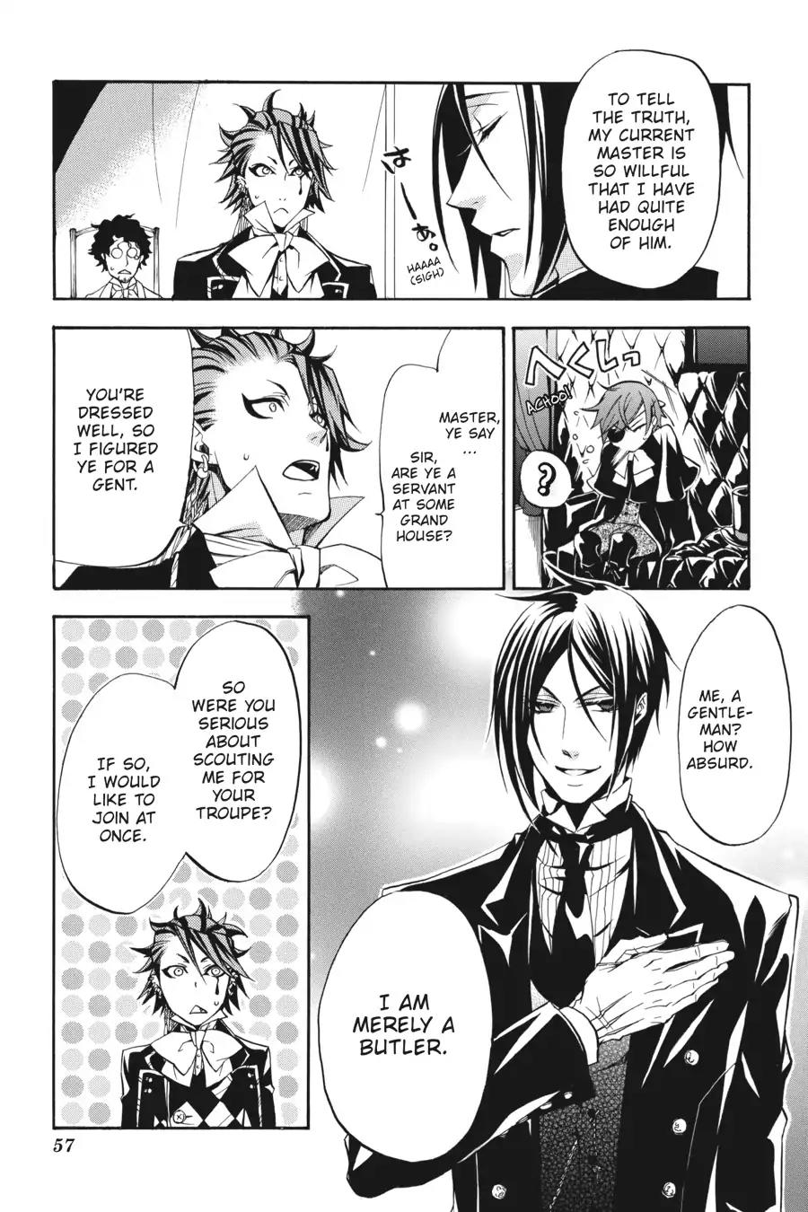 Kuroshitsuji Chapter 25 page 19 - Chapter 25: In the afternoon: The Butler, Treated