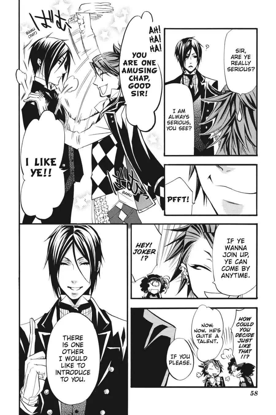 Kuroshitsuji Chapter 25 page 20 - Chapter 25: In the afternoon: The Butler, Treated