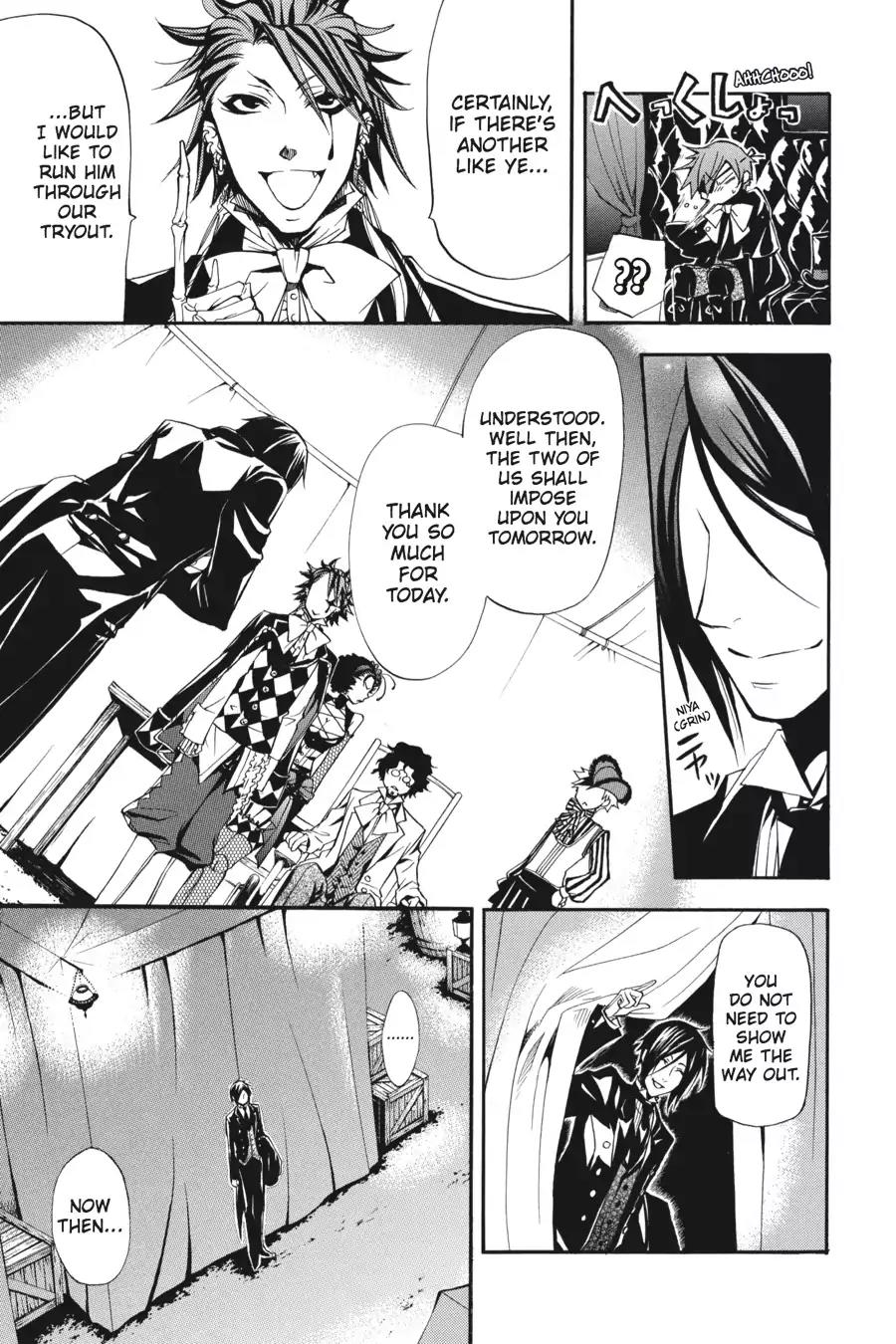 Kuroshitsuji Chapter 25 page 21 - Chapter 25: In the afternoon: The Butler, Treated