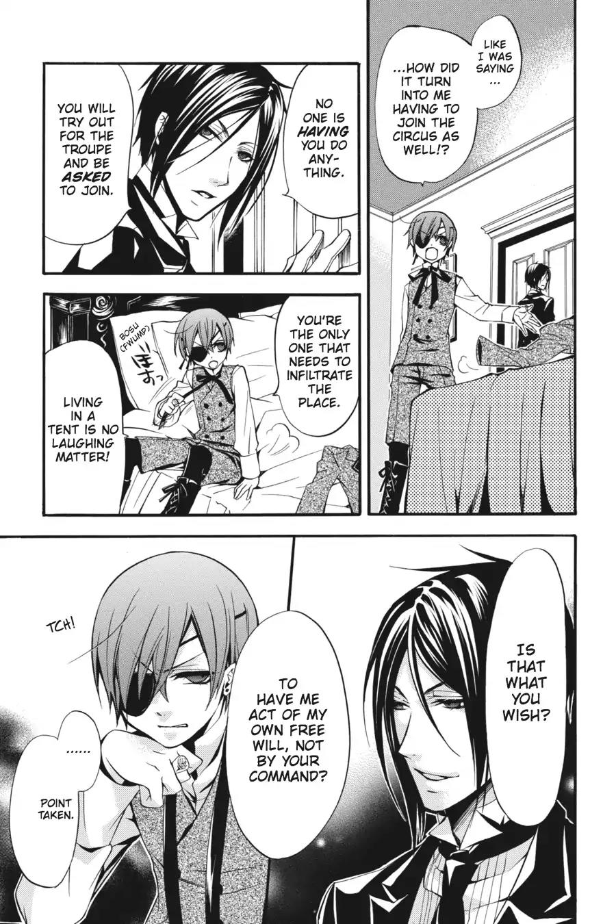 Kuroshitsuji Chapter 25 page 26 - Chapter 25: In the afternoon: The Butler, Treated