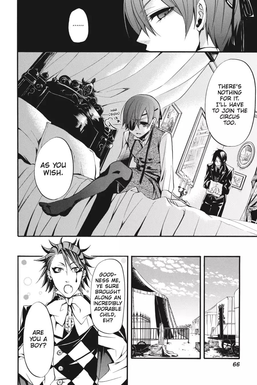 Kuroshitsuji Chapter 25 page 28 - Chapter 25: In the afternoon: The Butler, Treated