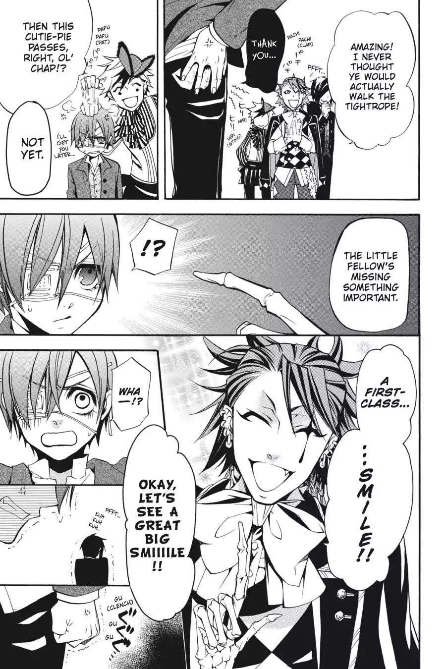 Kuroshitsuji Chapter 25 page 37 - Chapter 25: In the afternoon: The Butler, Treated