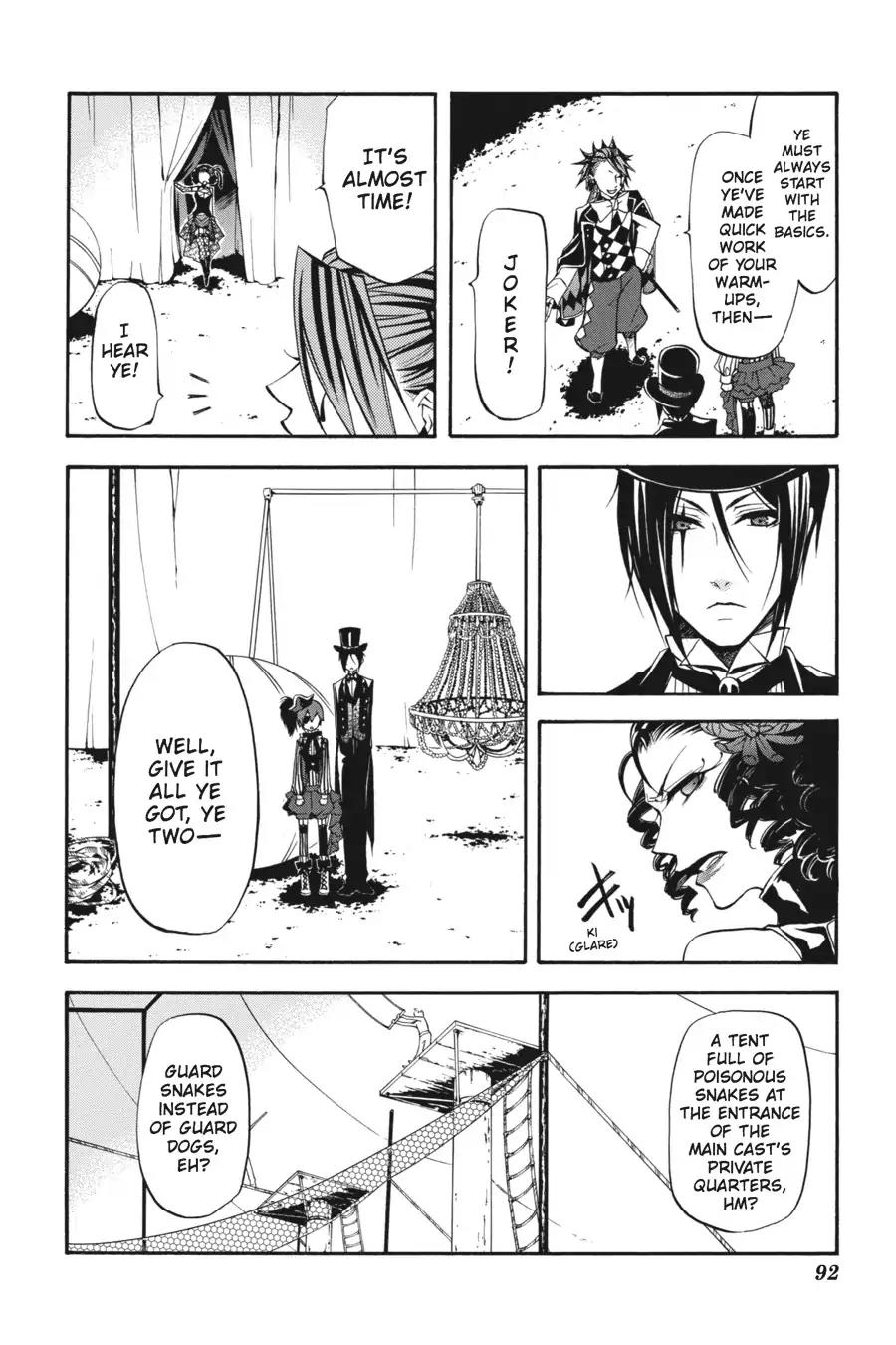 Kuroshitsuji Chapter 26 page 12 - Chapter 26: At night: The Butler, A Colleague