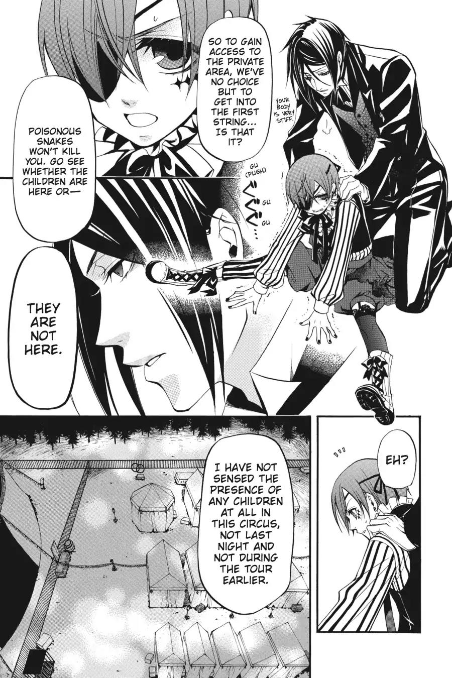 Kuroshitsuji Chapter 26 page 13 - Chapter 26: At night: The Butler, A Colleague