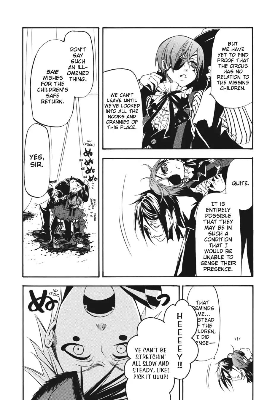 Kuroshitsuji Chapter 26 page 14 - Chapter 26: At night: The Butler, A Colleague