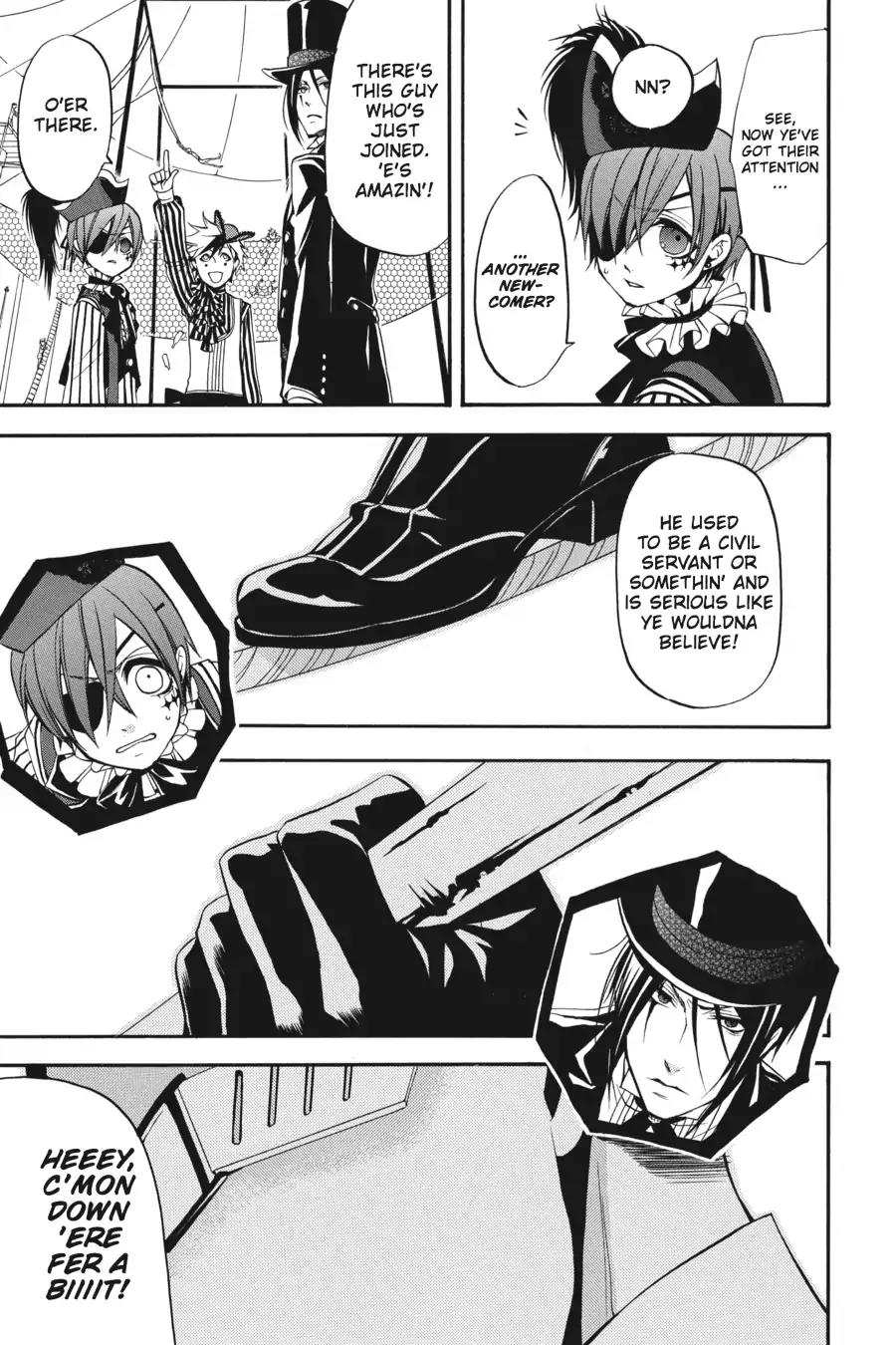 Kuroshitsuji Chapter 26 page 19 - Chapter 26: At night: The Butler, A Colleague