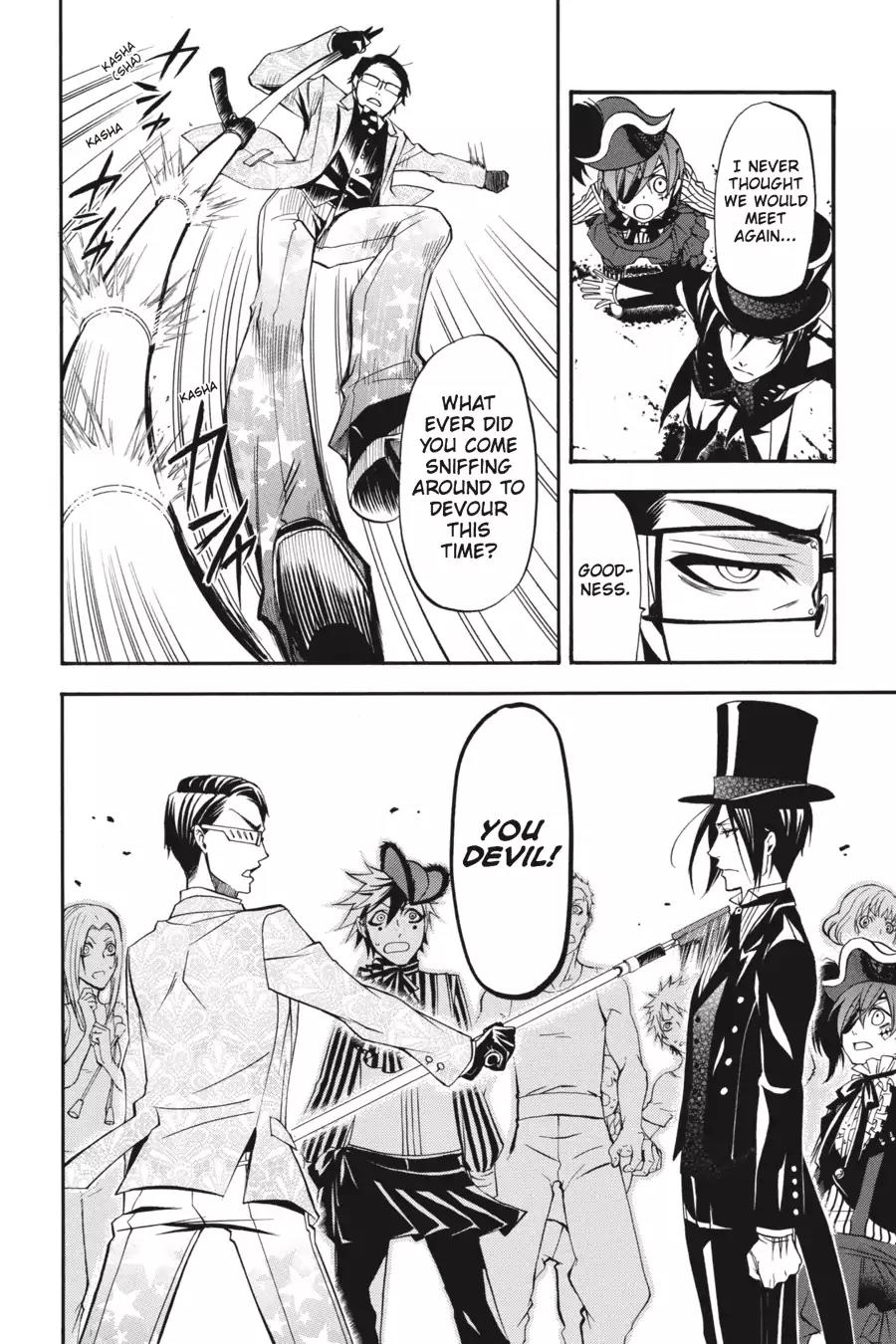 Kuroshitsuji Chapter 26 page 22 - Chapter 26: At night: The Butler, A Colleague