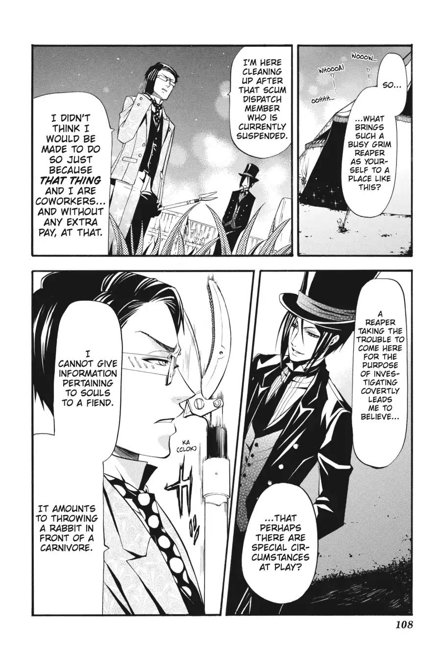 Kuroshitsuji Chapter 26 page 28 - Chapter 26: At night: The Butler, A Colleague