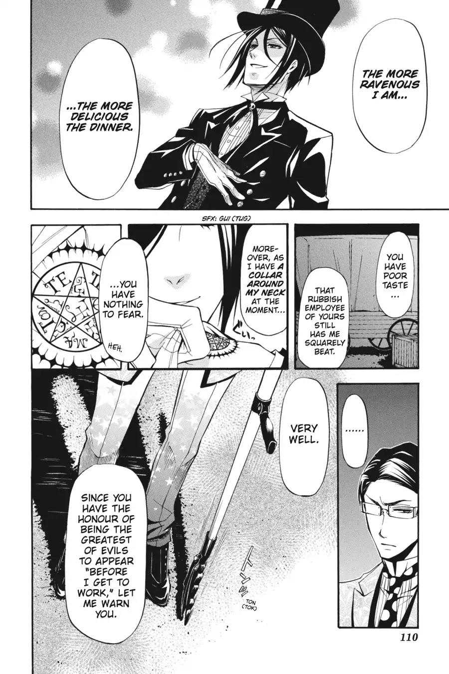 Kuroshitsuji Chapter 26 page 30 - Chapter 26: At night: The Butler, A Colleague
