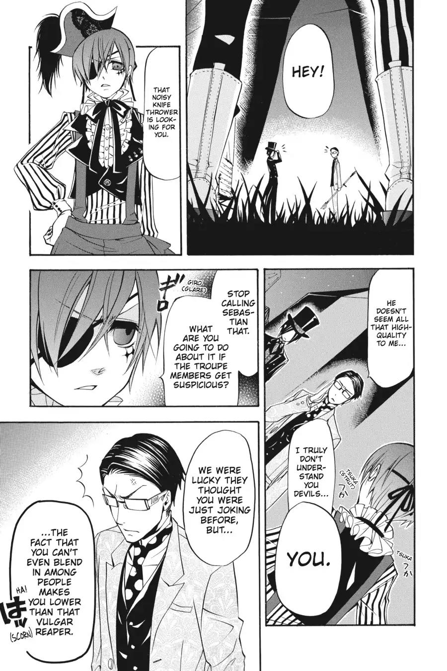 Kuroshitsuji Chapter 26 page 35 - Chapter 26: At night: The Butler, A Colleague