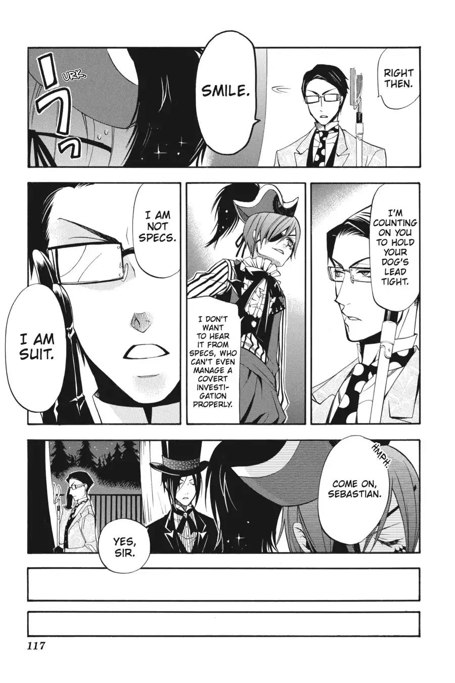 Kuroshitsuji Chapter 26 page 37 - Chapter 26: At night: The Butler, A Colleague