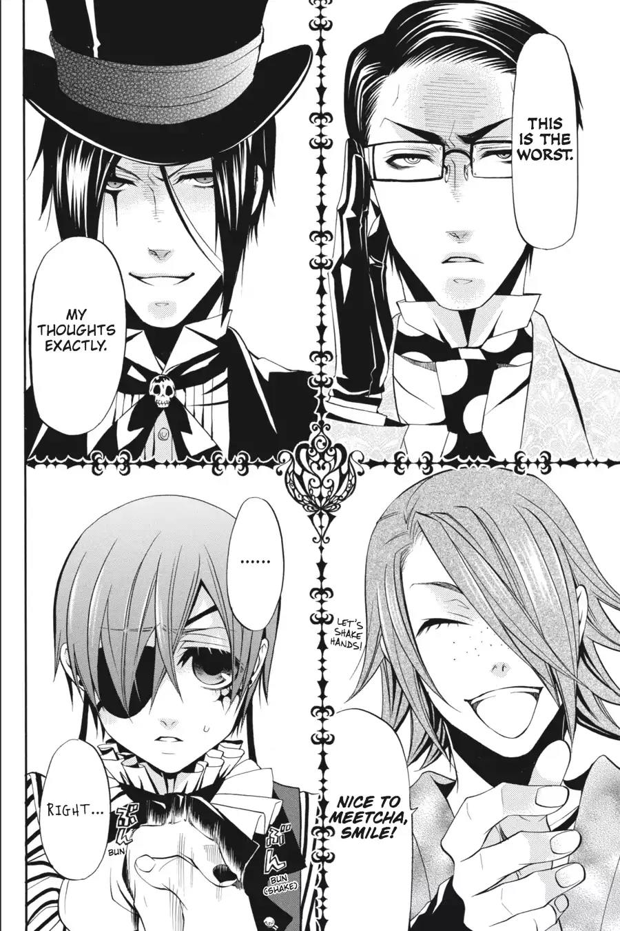 Kuroshitsuji Chapter 26 page 42 - Chapter 26: At night: The Butler, A Colleague