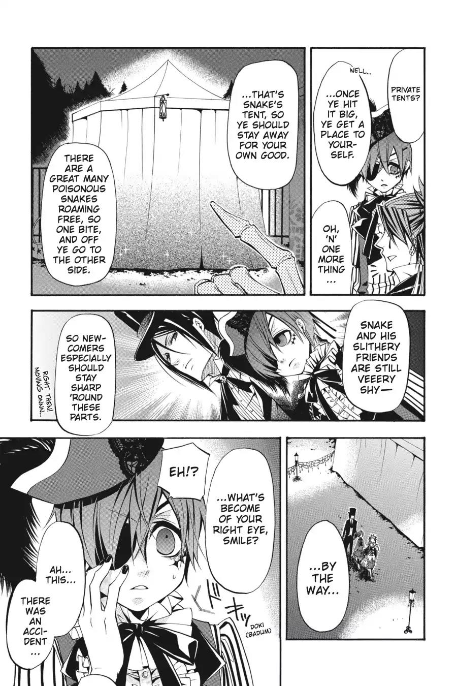 Kuroshitsuji Chapter 26 page 7 - Chapter 26: At night: The Butler, A Colleague