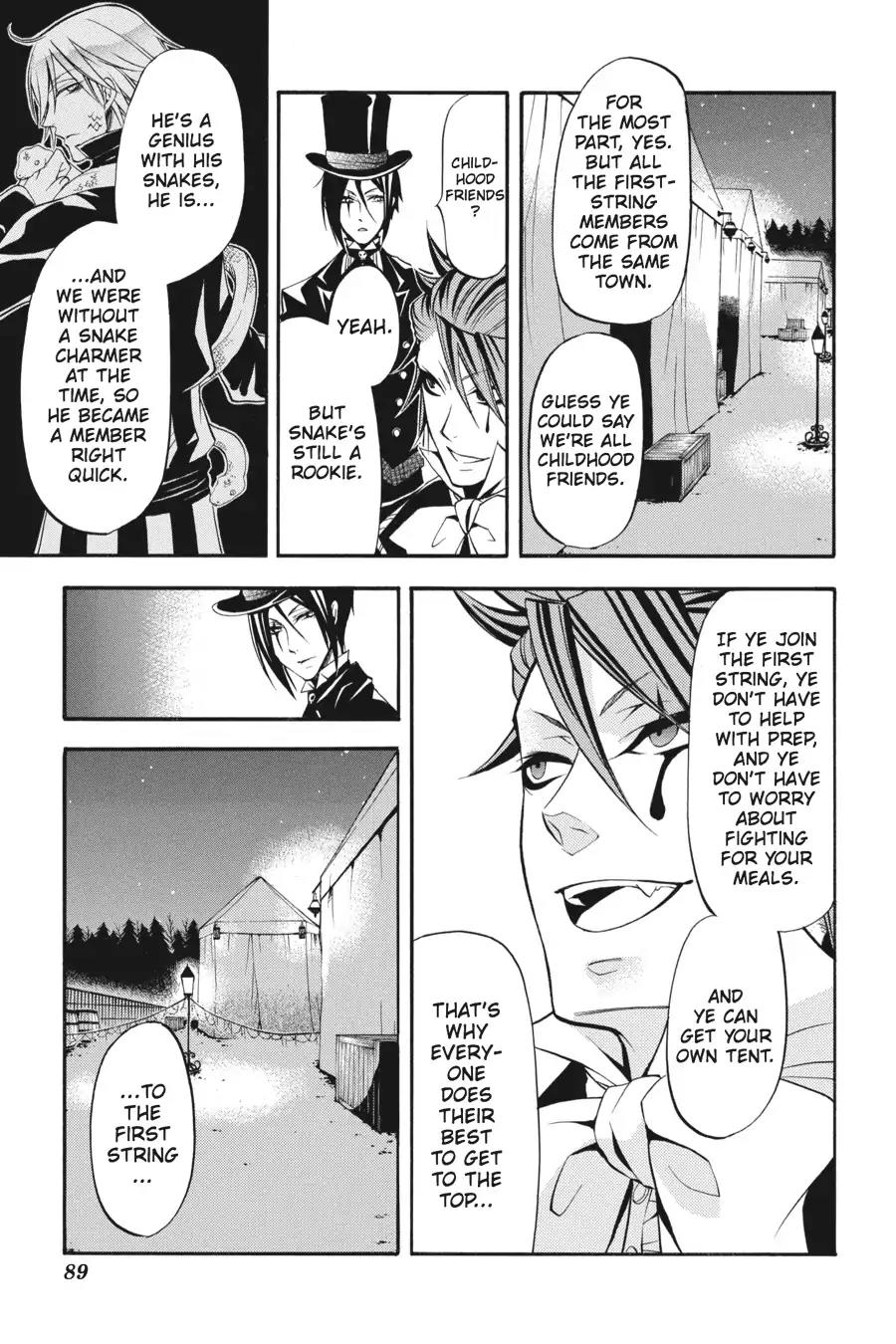 Kuroshitsuji Chapter 26 page 9 - Chapter 26: At night: The Butler, A Colleague
