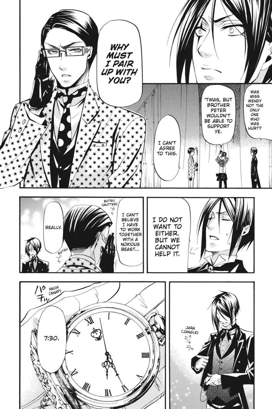 Kuroshitsuji Chapter 27 page 28 - Chapter 27: At midnight: The Butler, Performs