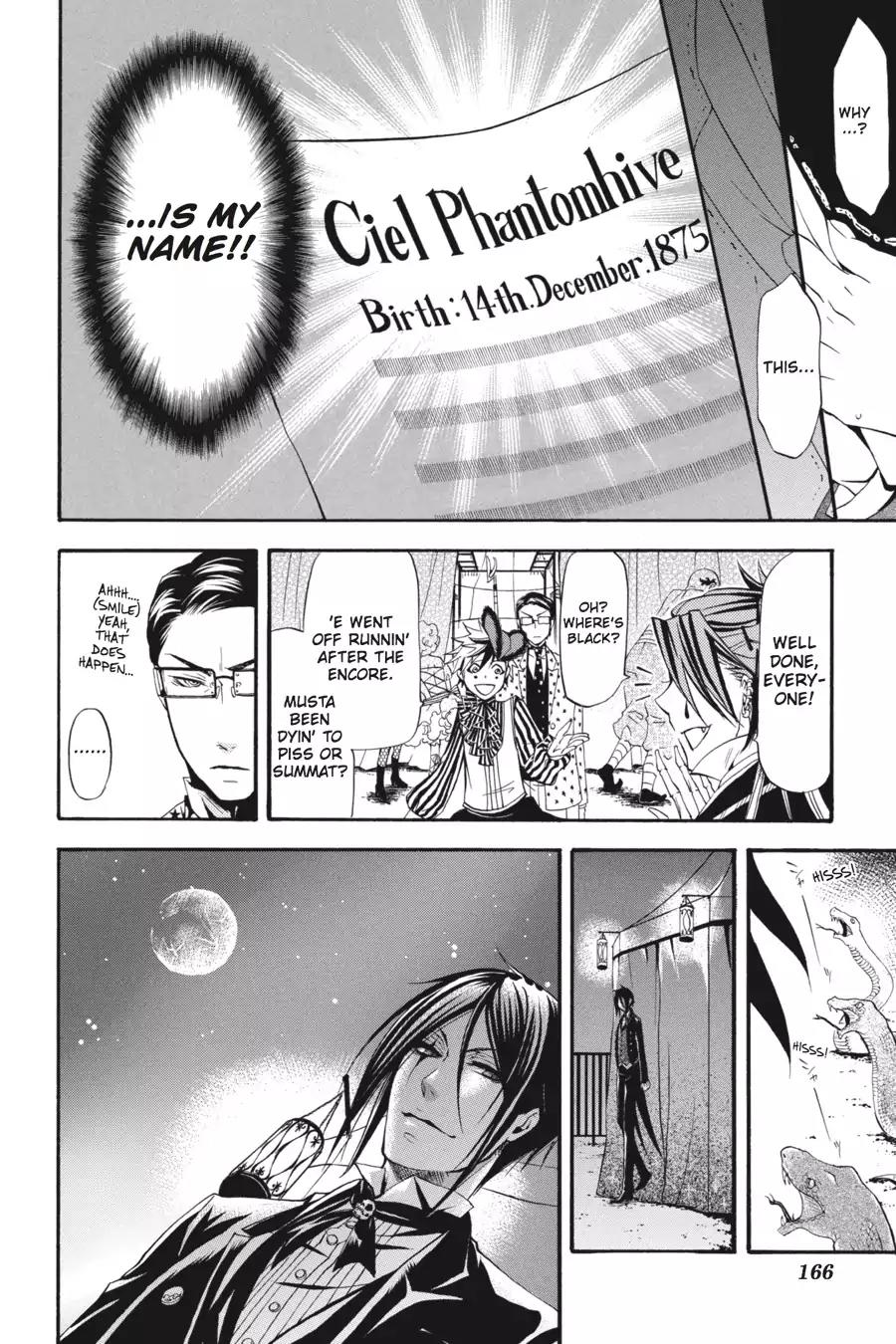 Kuroshitsuji Chapter 27 page 42 - Chapter 27: At midnight: The Butler, Performs