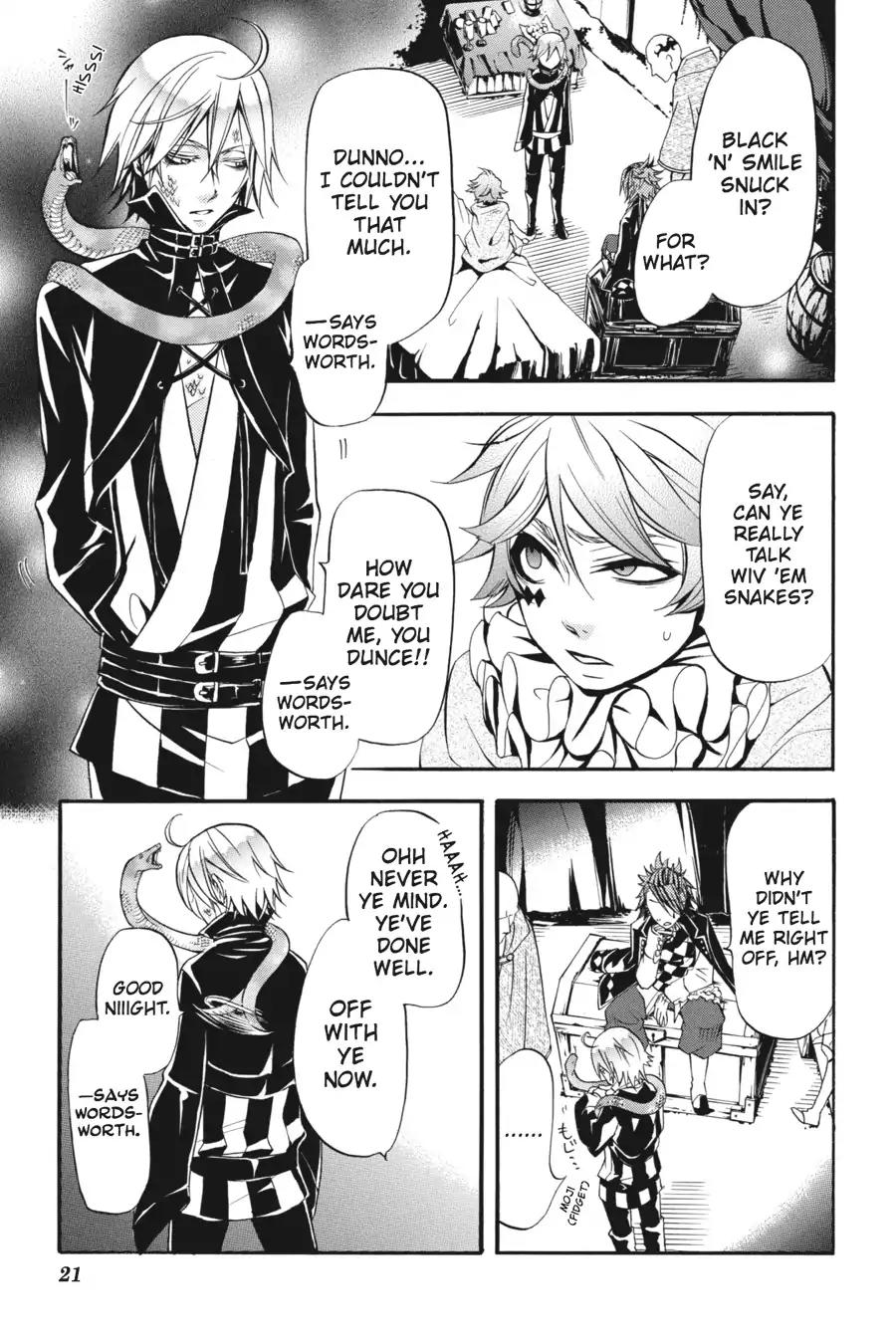 Kuroshitsuji Chapter 28 page 22 - Chapter 28: In the Morning: The Butler, Parleying