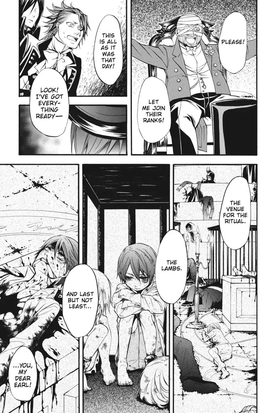 Kuroshitsuji Chapter 32 page 19 - Chapter 32: At midnight: The Butler, Mocking