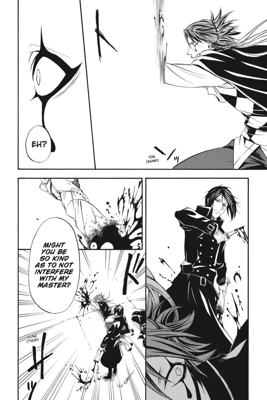 Kuroshitsuji Chapter 32 page 22 - Chapter 32: At midnight: The Butler, Mocking