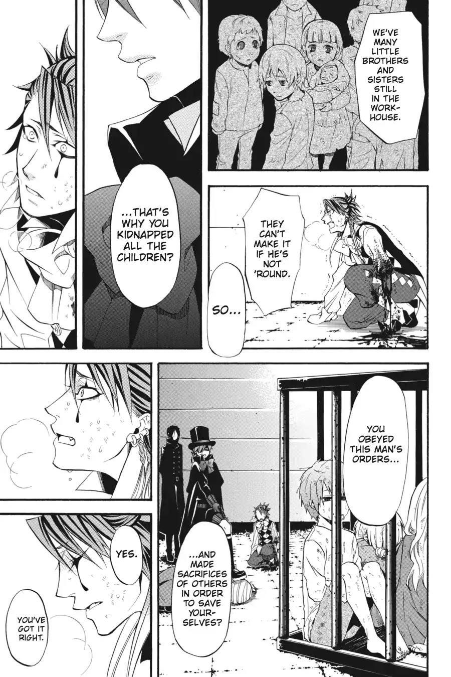 Kuroshitsuji Chapter 32 page 25 - Chapter 32: At midnight: The Butler, Mocking