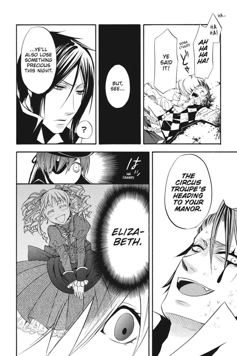 Kuroshitsuji Chapter 32 page 28 - Chapter 32: At midnight: The Butler, Mocking