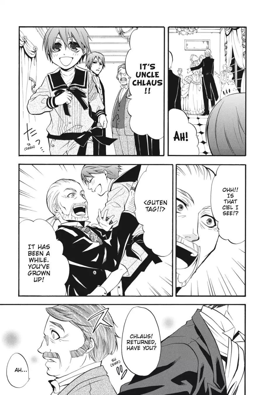 Kuroshitsuji Chapter 32 page 3 - Chapter 32: At midnight: The Butler, Mocking