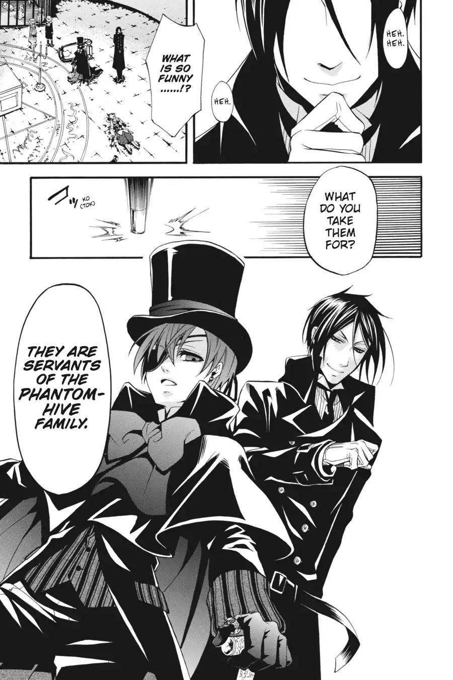 Kuroshitsuji Chapter 32 page 33 - Chapter 32: At midnight: The Butler, Mocking