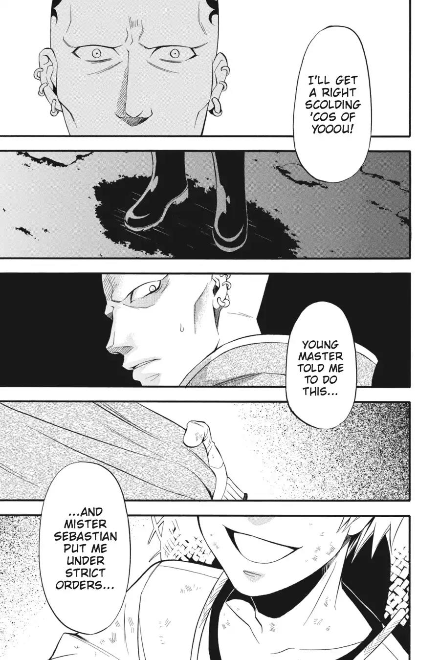 Kuroshitsuji Chapter 32 page 35 - Chapter 32: At midnight: The Butler, Mocking