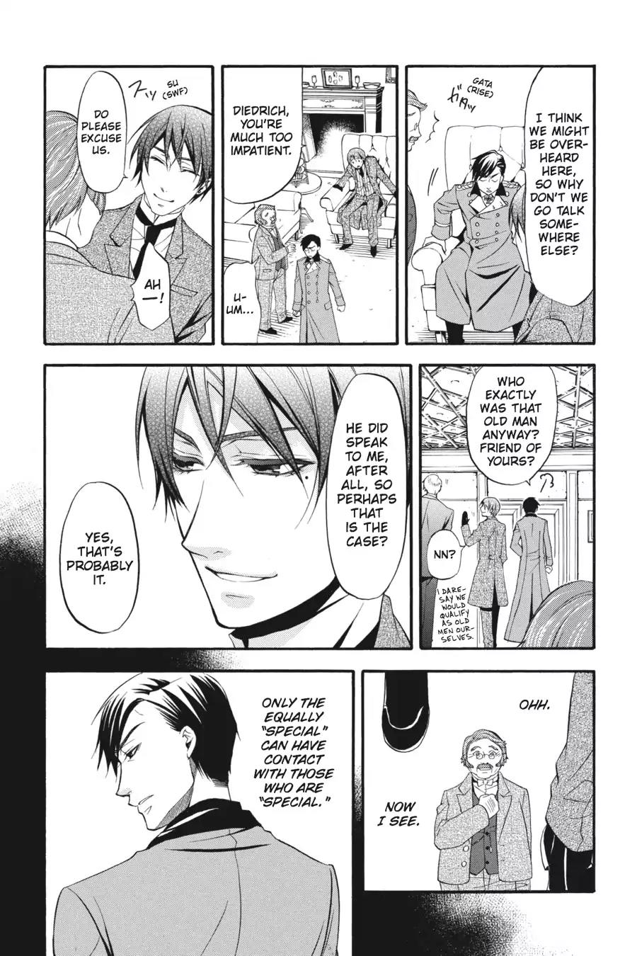 Kuroshitsuji Chapter 32 page 8 - Chapter 32: At midnight: The Butler, Mocking