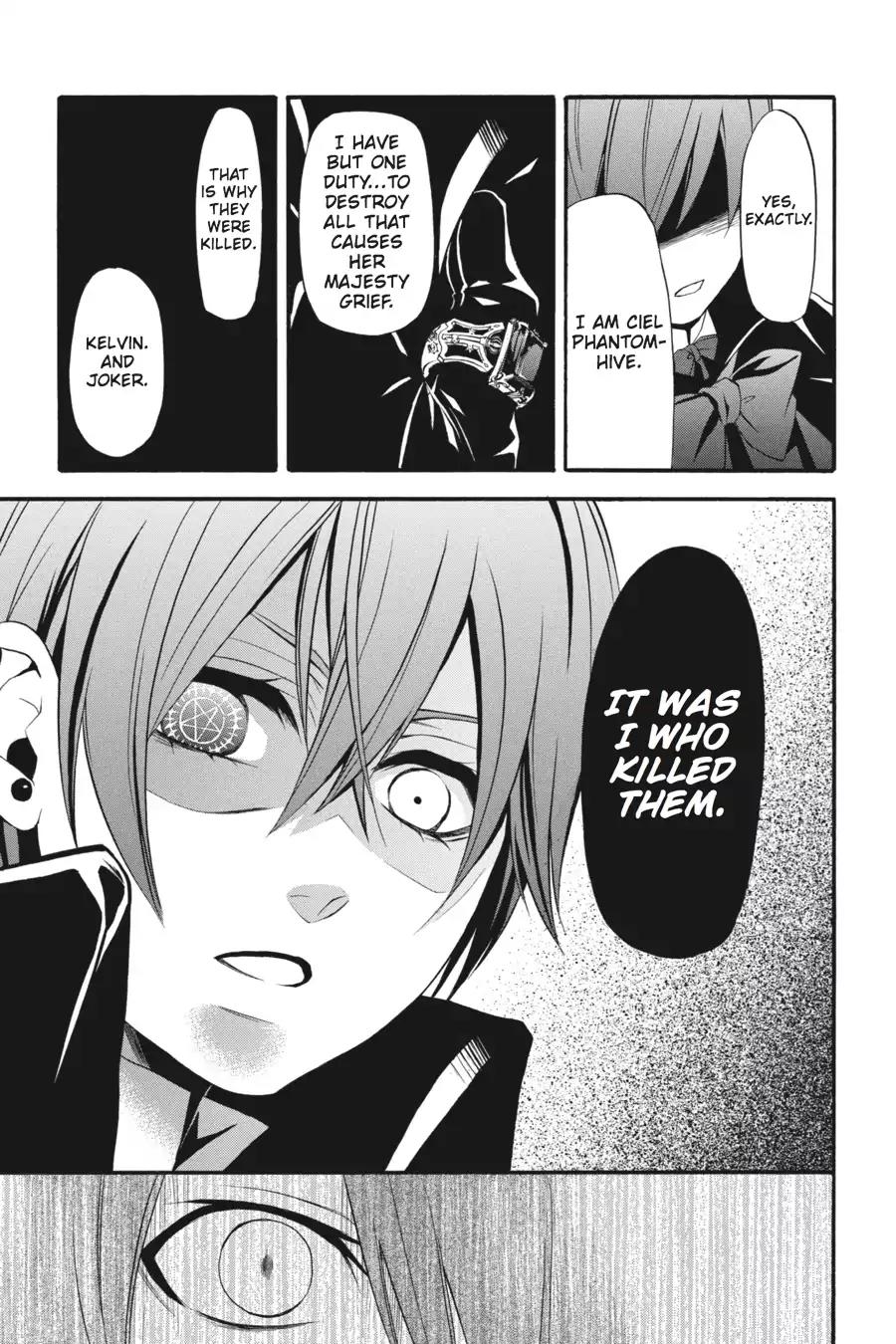 Kuroshitsuji Chapter 35 page 27 - Chapter 35: In the afternoon: The Butler, Executor