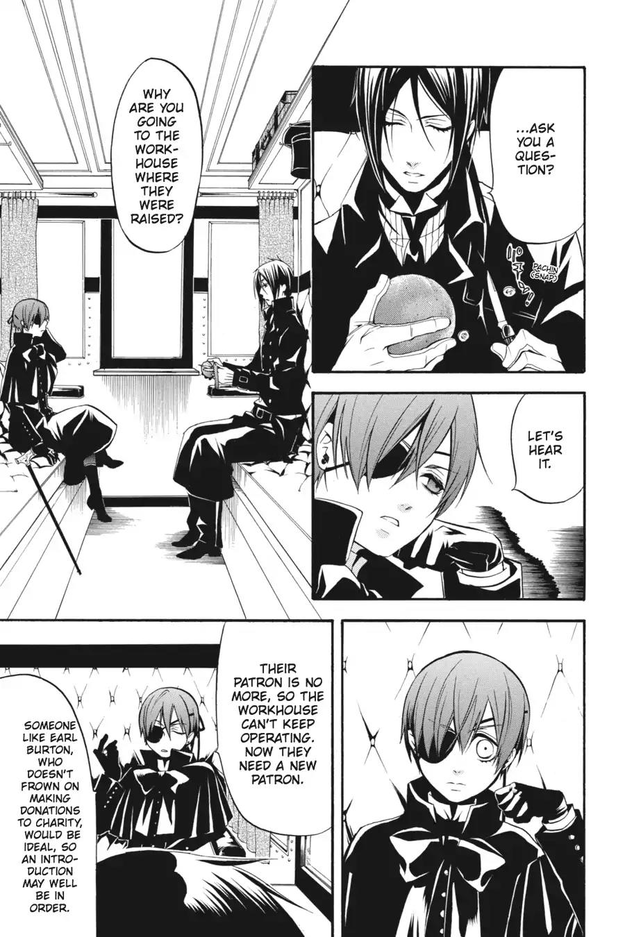 Kuroshitsuji Chapter 36 page 8 - Chapter 36: At night: The Butler, In Attendance