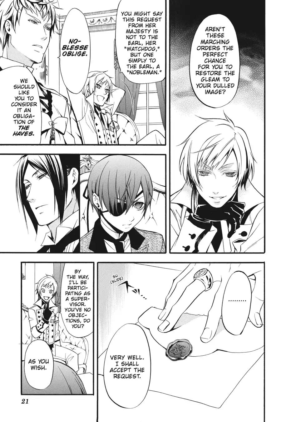 Kuroshitsuji Chapter 38 page 22 - Chapter 38: In the morning: The Butler, Wretched