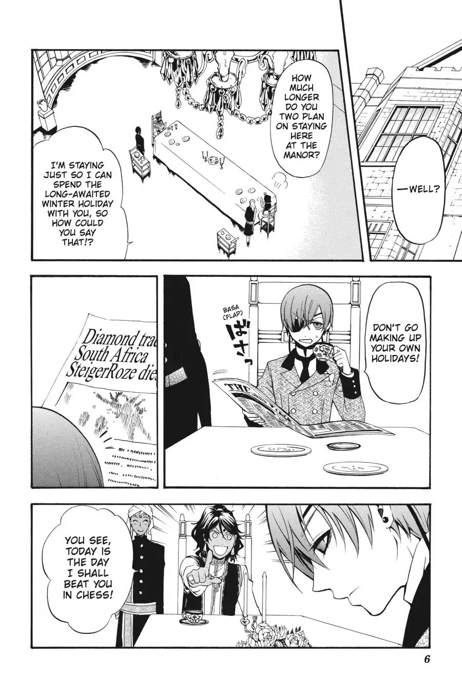 Kuroshitsuji Chapter 38 page 7 - Chapter 38: In the morning: The Butler, Wretched