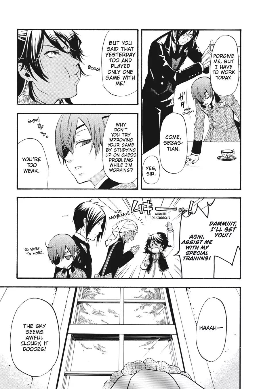 Kuroshitsuji Chapter 38 page 8 - Chapter 38: In the morning: The Butler, Wretched