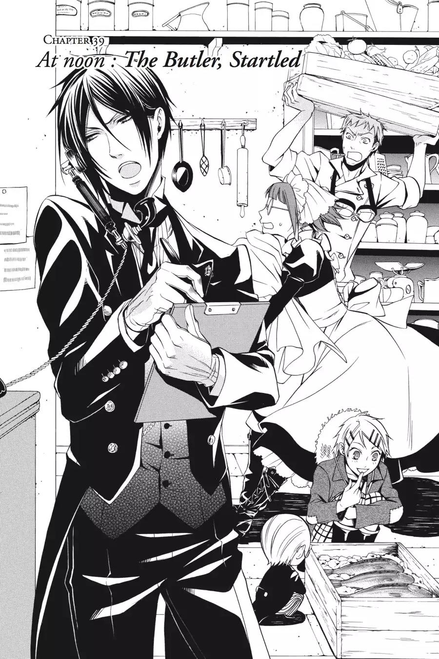 Kuroshitsuji Chapter 39 page 1 - Chapter 39: At noon: The Butler, Startled