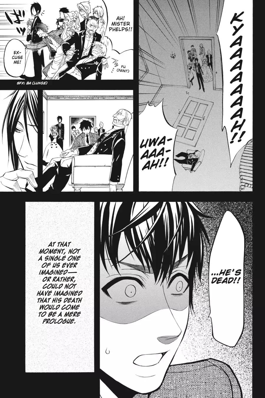 Kuroshitsuji Chapter 39 page 37 - Chapter 39: At noon: The Butler, Startled